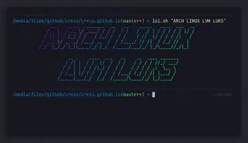 Установка Arch Linux на зашифрованный раздел, LVM на LUKS - 1